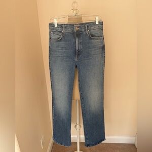 MOTHER Tequila Sunrise Blue Jeans